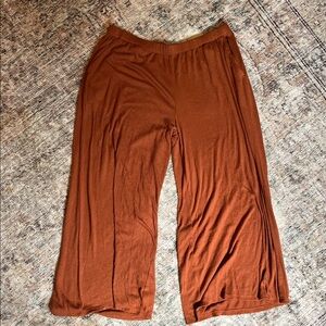 Women's Wide Leg Rust Pants
